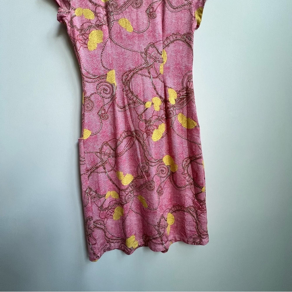 J. McLaughlin XS Seashell Rope Scroll Catalina Cloth Emma Dress Red Coastal - Picture 12 of 12